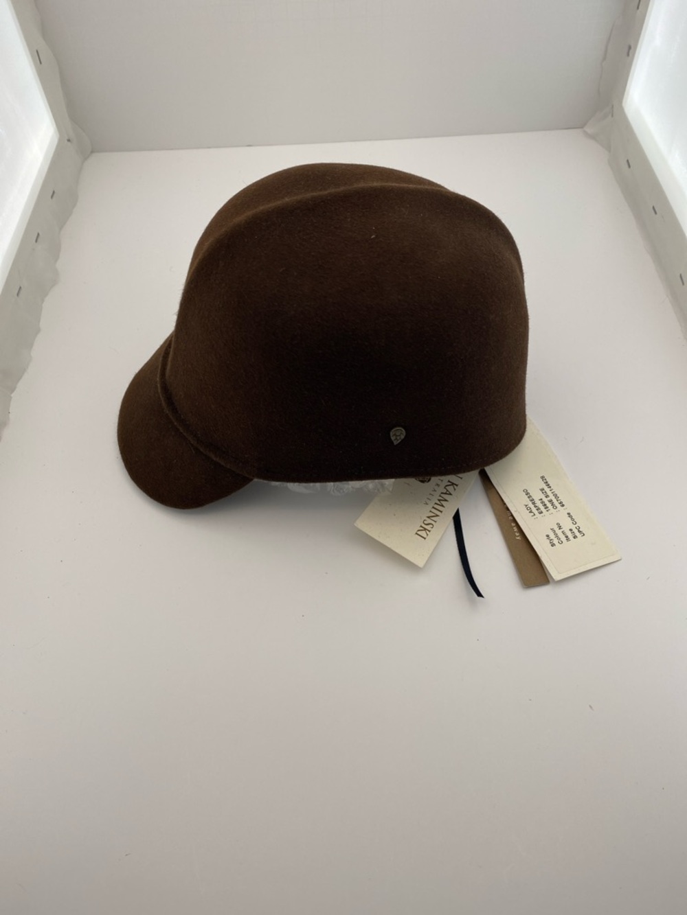 Helen Kaminski Chocolate Brown Wool Cap